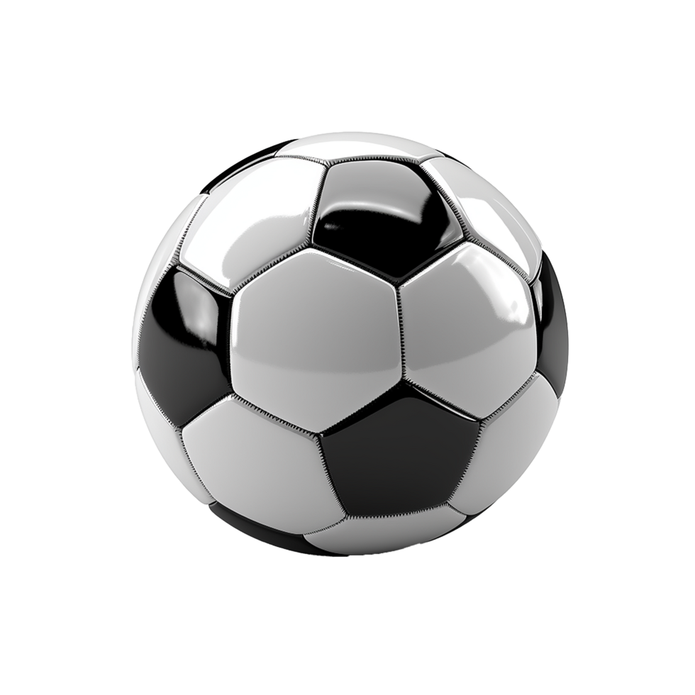 AI generated Soccer or football ball png isolated on transparent background