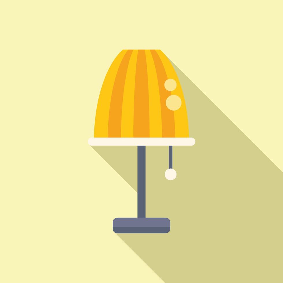 Torcher icon flat vector. Light lamp apartment vector