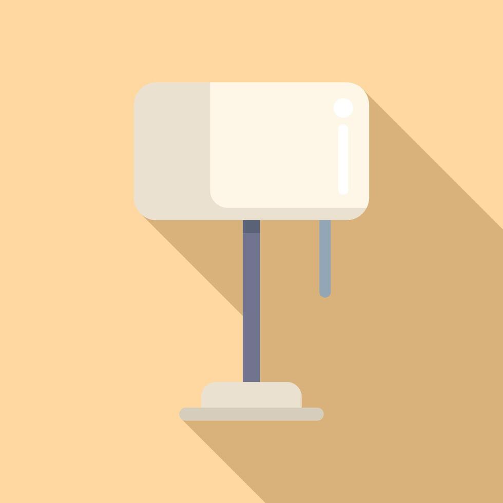 Torcher element icon flat vector. Decorative furniture vector