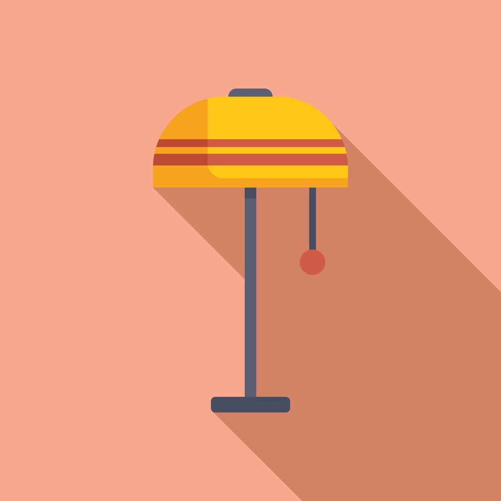 Decorative torcher icon flat vector. Fixture furniture vector