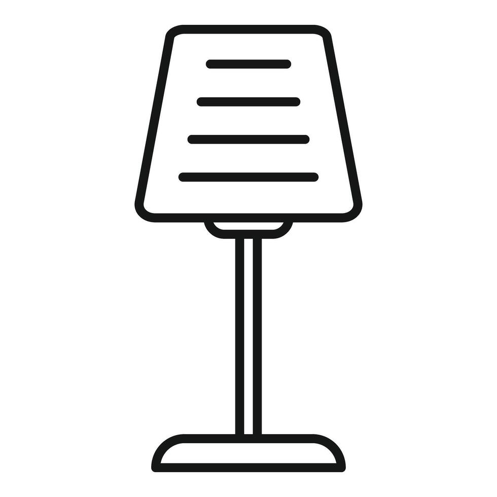 Torcher energy icon outline vector. Electric furniture vector