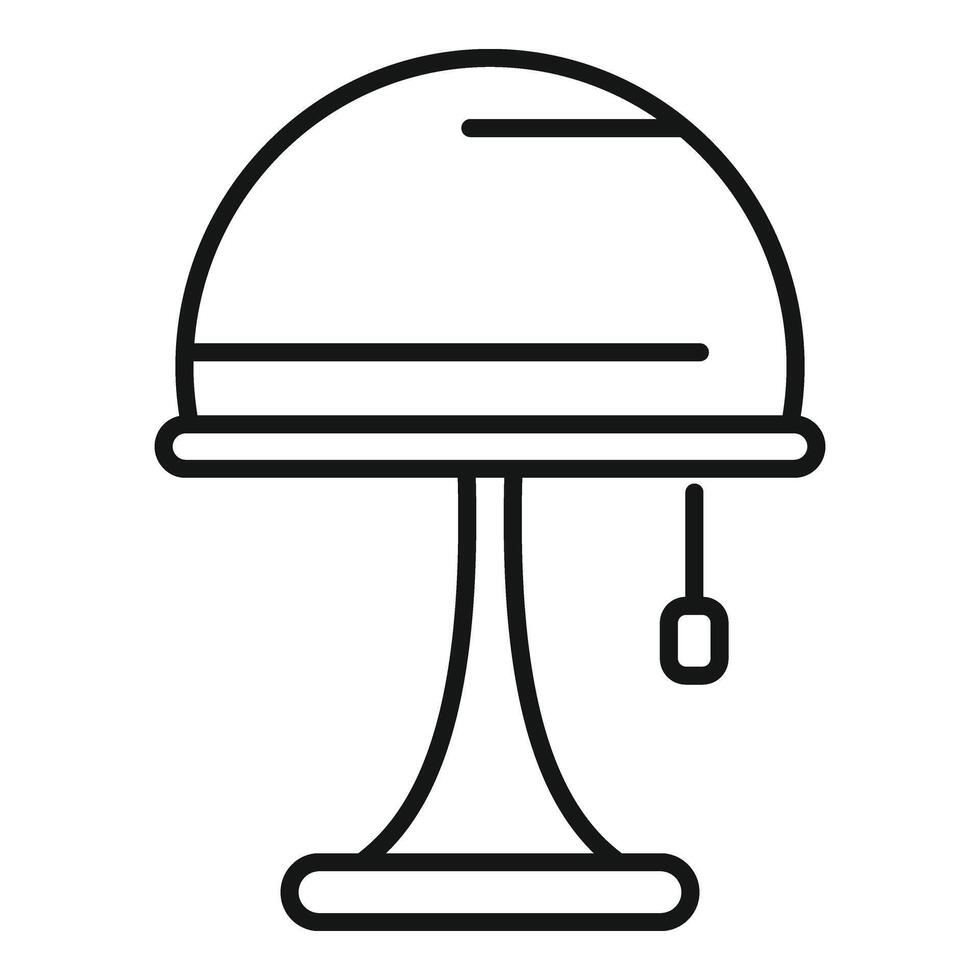 Stand torcher icon outline vector. Lamp stand vector