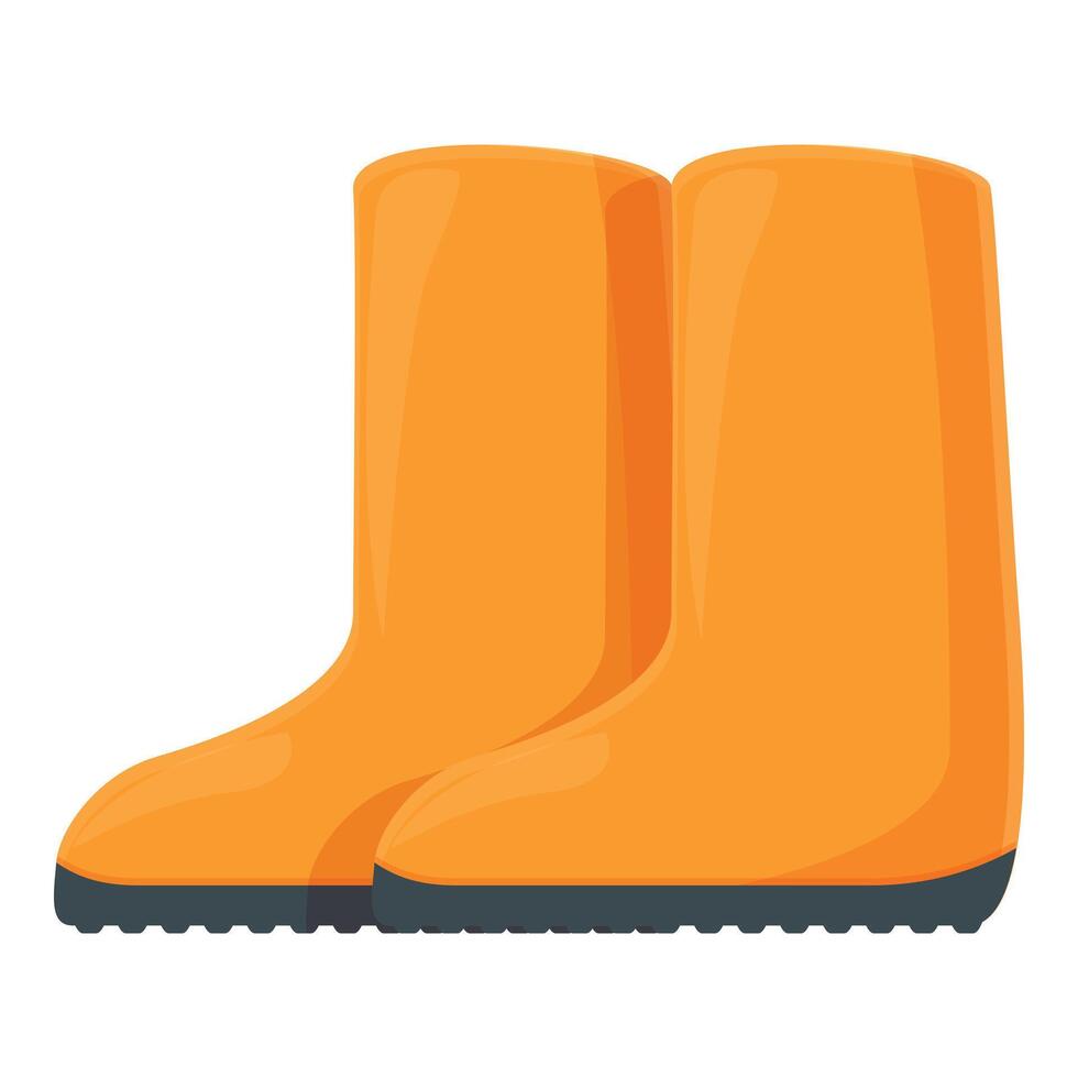 Coal mining rubber boots icon cartoon vector. Plant wagon vector