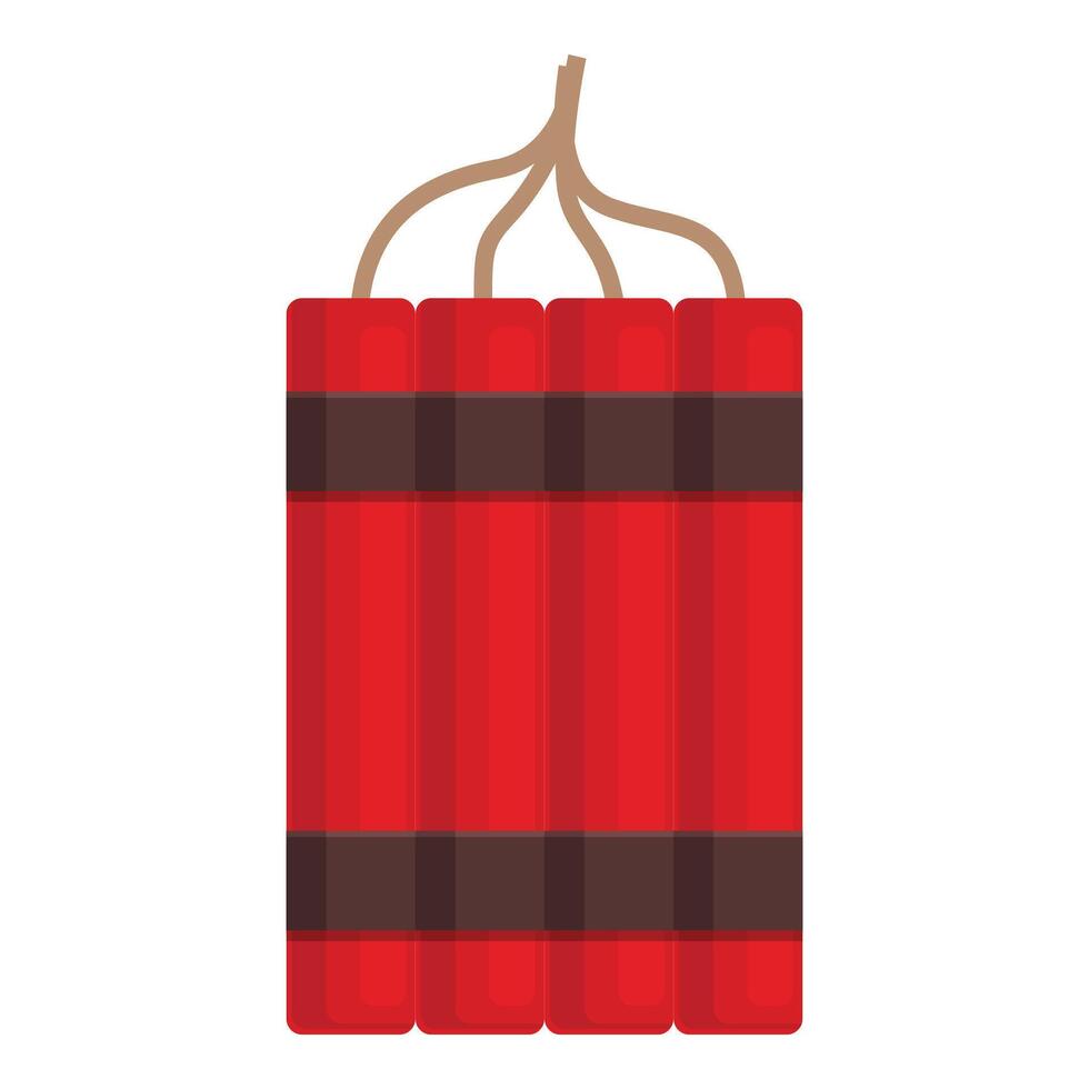 Explosive dynamite icon cartoon vector. Mine coal energy vector