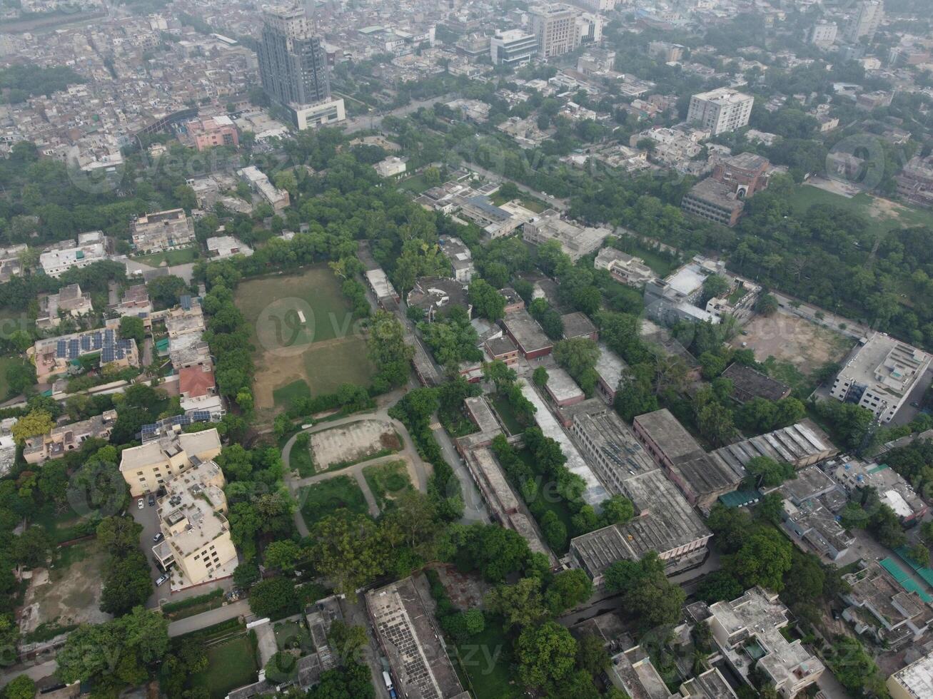Aerial view of city Lahore in Pakistan on 2023-07-16 photo