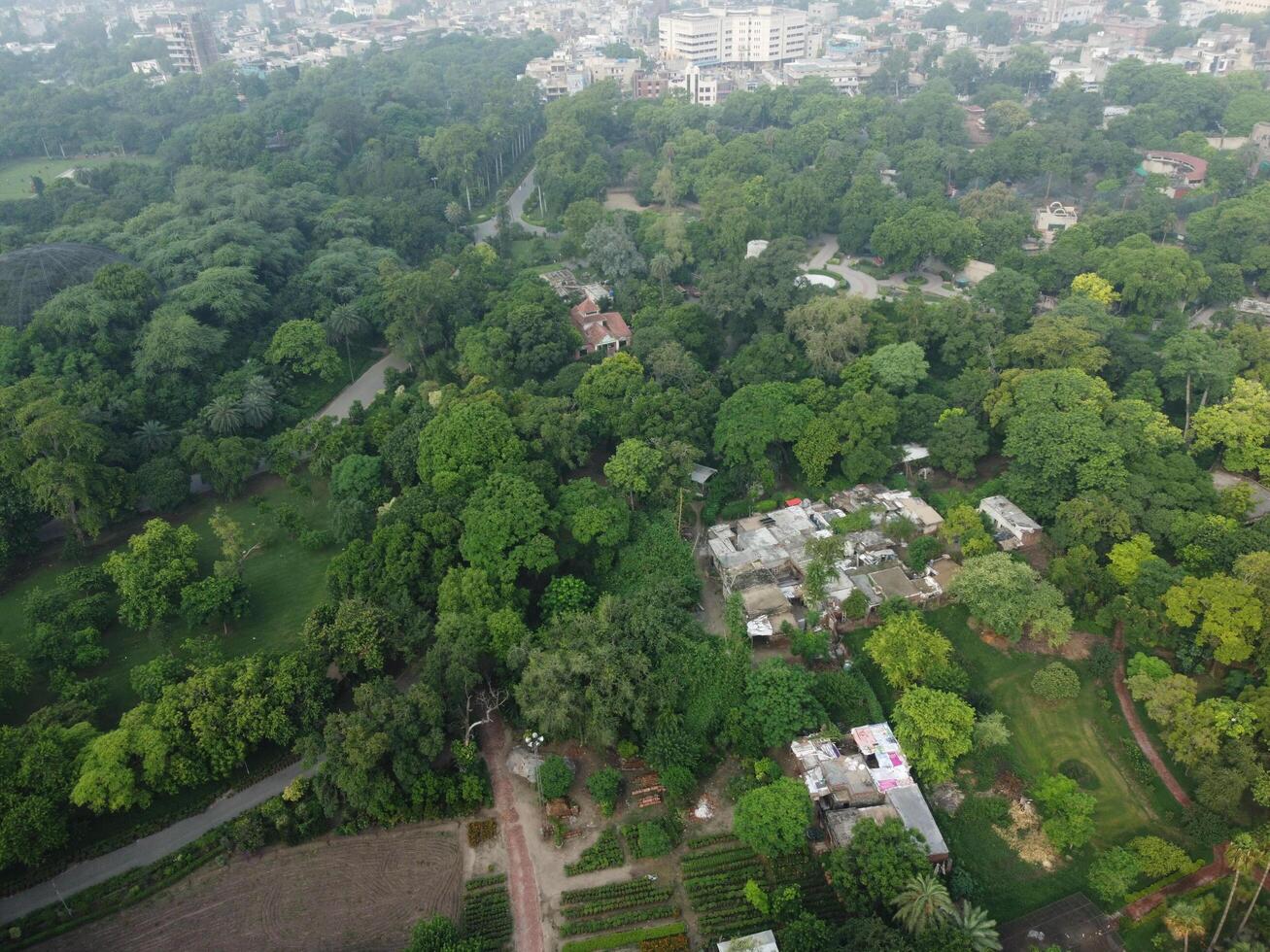 Aerial view of city Lahore in Pakistan on 2023-07-16 photo