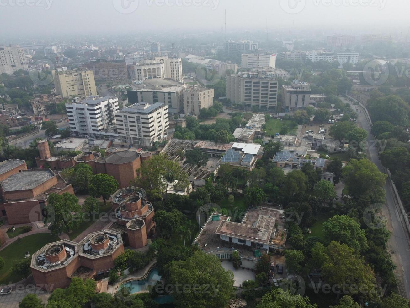 Aerial view of city Lahore in Pakistan on 2023-07-16 photo