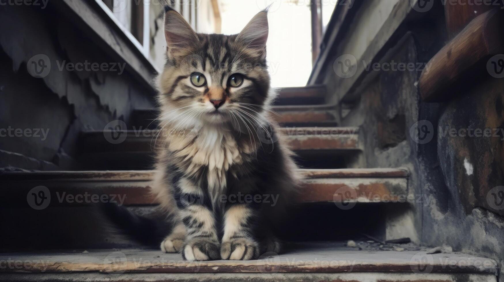 ai generado retrato gato gato es un linda gato y un divertidos, de buen humor.ellos Mira linda y son bueno mascotas, fácil a aumento como mascotas.it es un juguetón, cariñoso mascota y es un favorito de el cuidadores foto