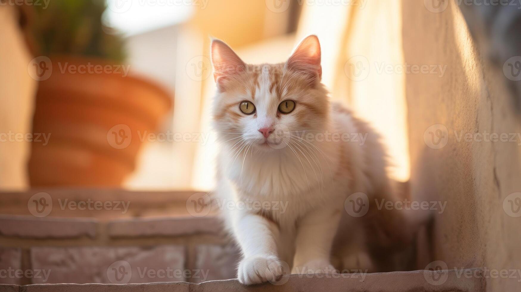 ai generado retrato gato gato es un linda gato y un divertidos, de buen humor.ellos Mira linda y son bueno mascotas, fácil a aumento como mascotas.it es un juguetón, cariñoso mascota y es un favorito de el cuidadores foto