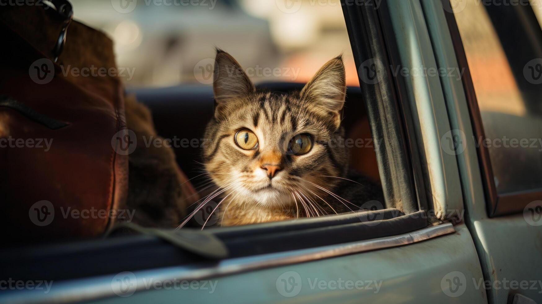 ai generado retrato gato gato es un linda gato y un divertidos, de buen humor.ellos Mira linda y son bueno mascotas, fácil a aumento como mascotas.it es un juguetón, cariñoso mascota y es un favorito de el cuidadores foto