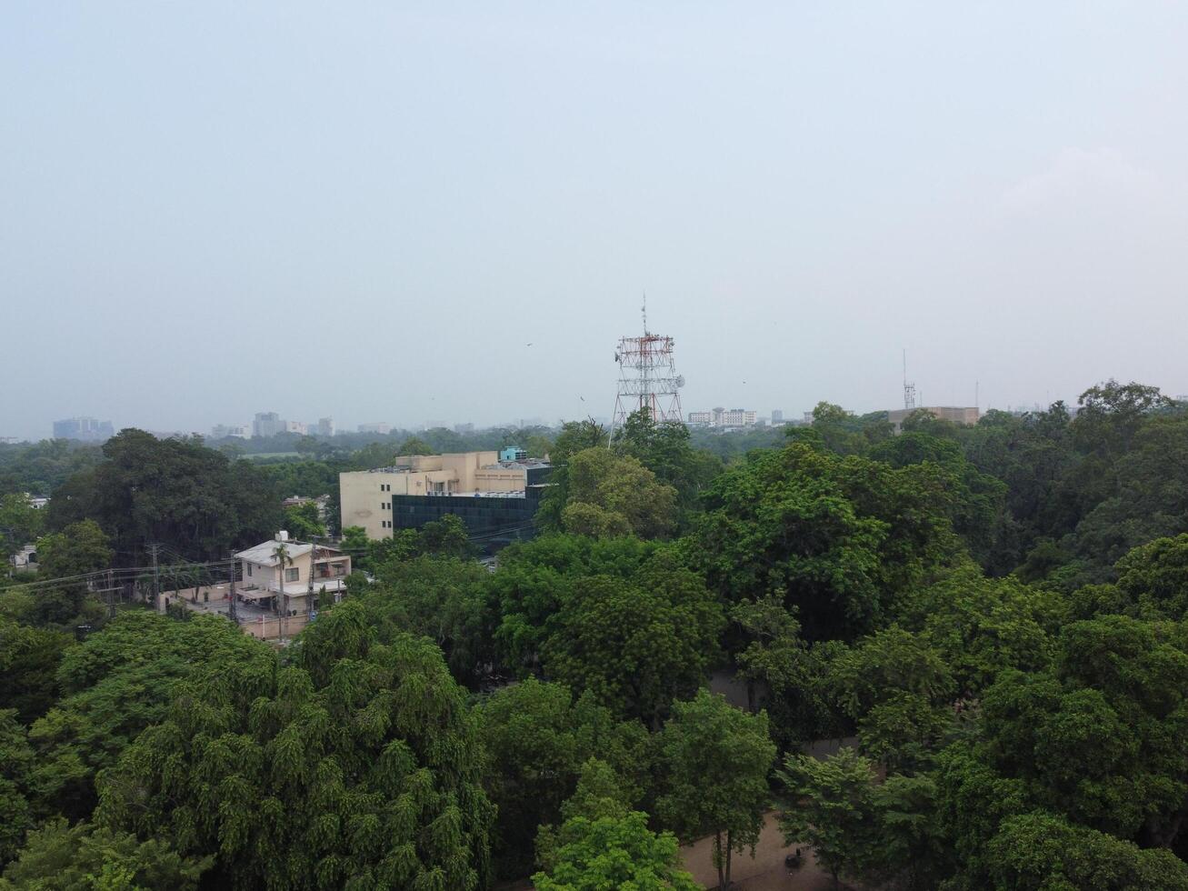 Aerial view of Jinah Garden on 2023-07-17 in Lahore Pakistan. photo