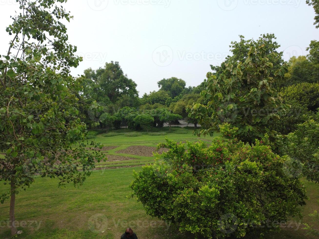 Aerial view of Jinah Garden on 2023-07-17 in Lahore Pakistan. photo