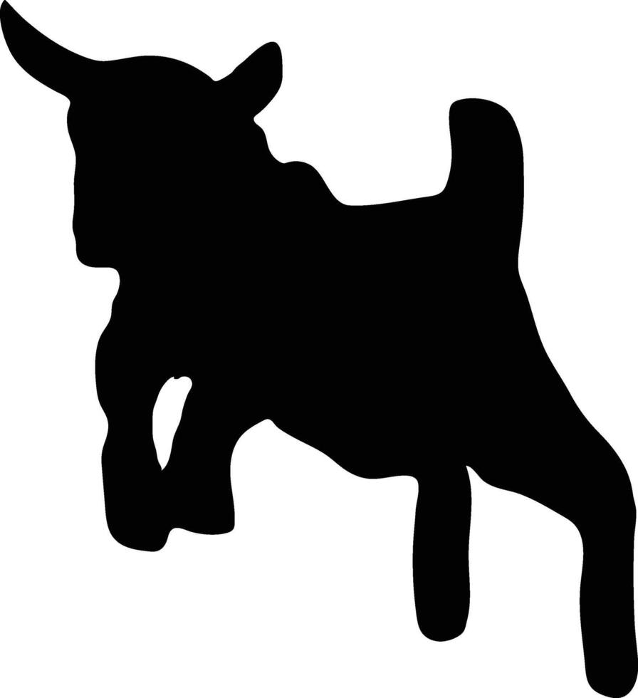 Baby Goats Playing in Farmyard vector or silhouette file