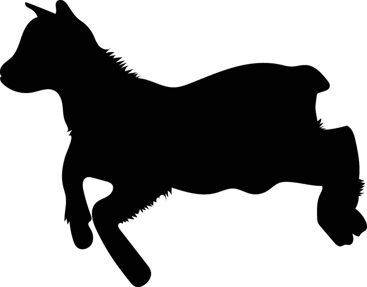 Baby Goats Playing in Farmyard vector or silhouette file