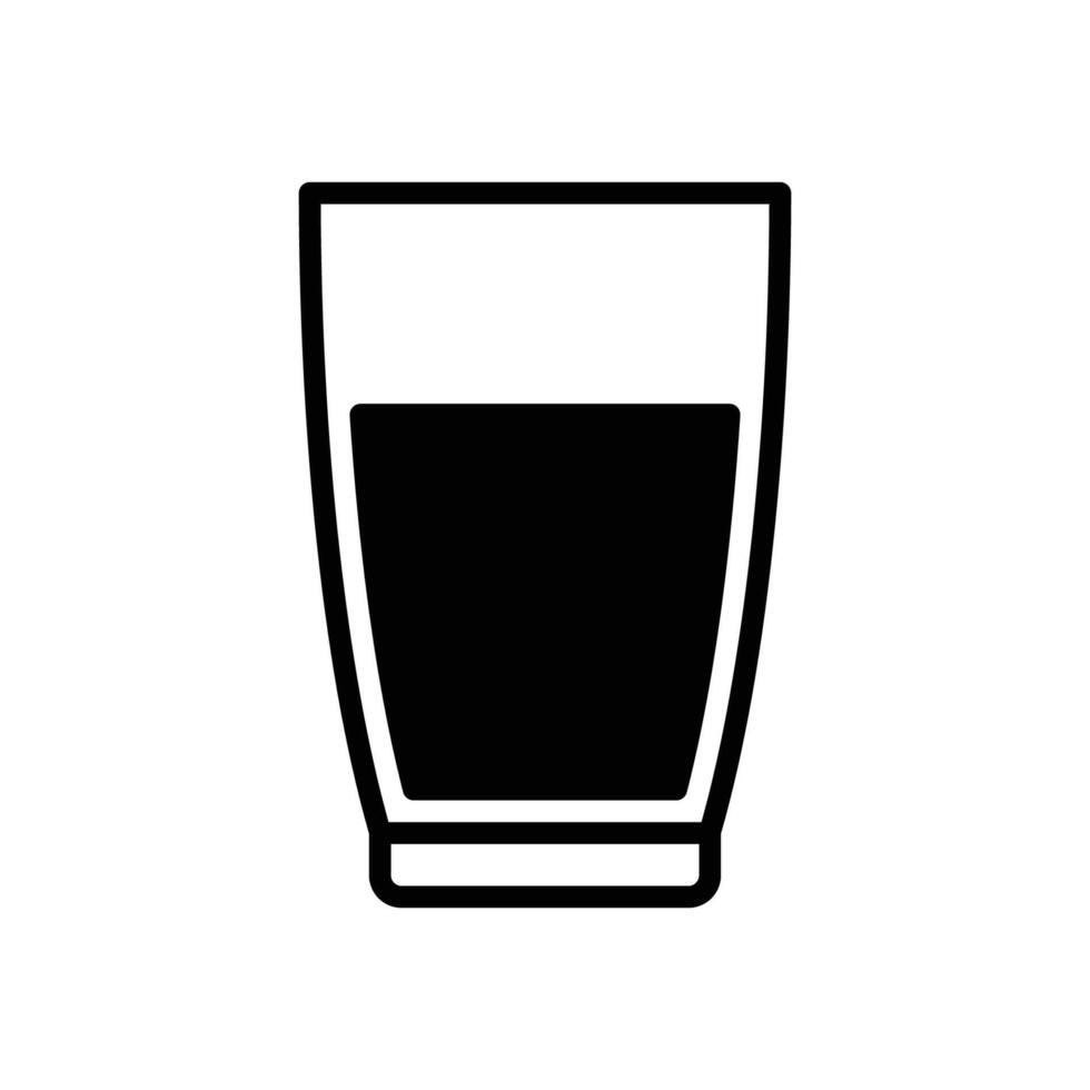 Prglass of water icon vector design template in white background