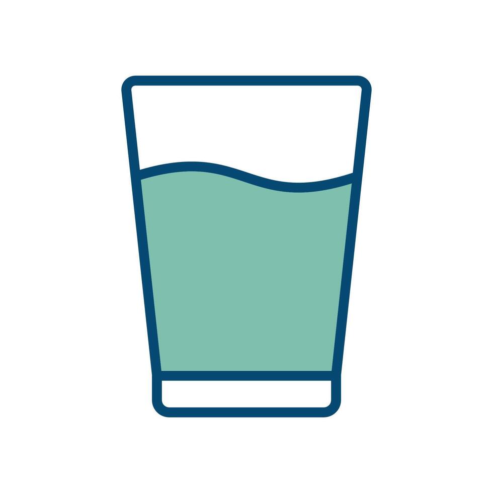 Prglass of water icon vector design template in white background