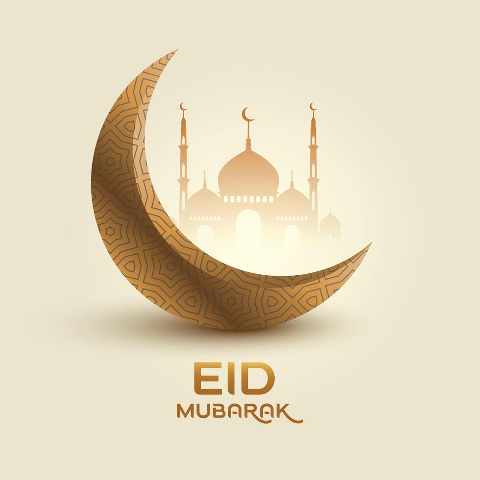 eid Mubarak gratis eps archivo vector