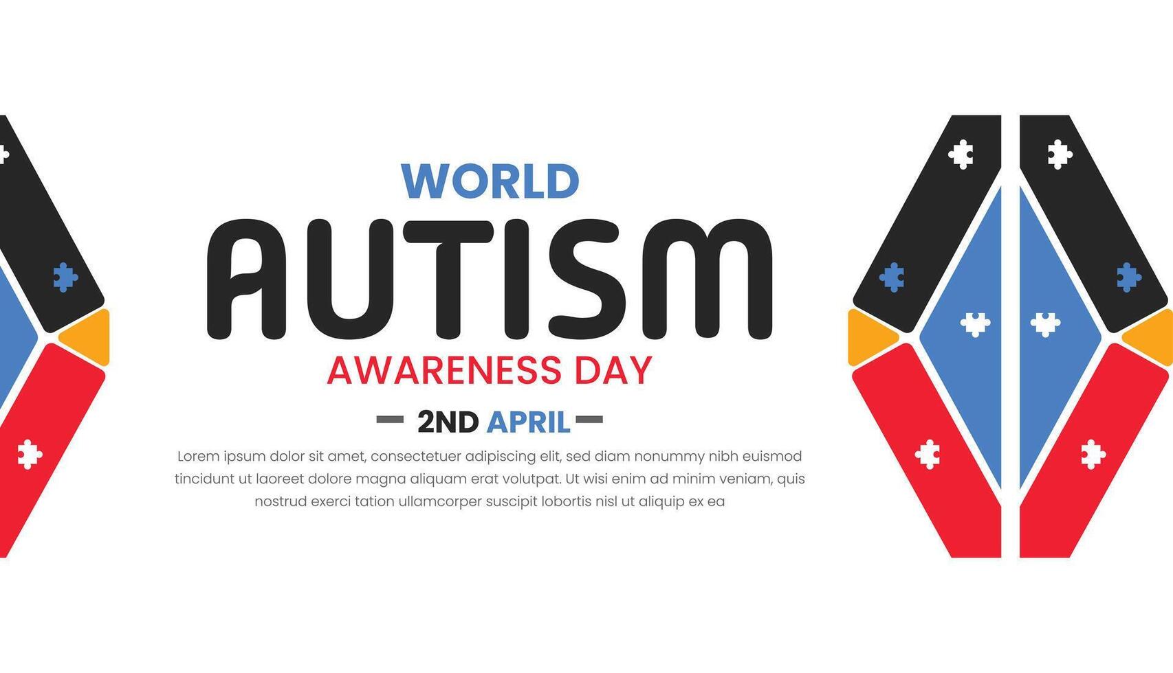 Shining Light on Autism, Awareness and Acceptance world autism day vector