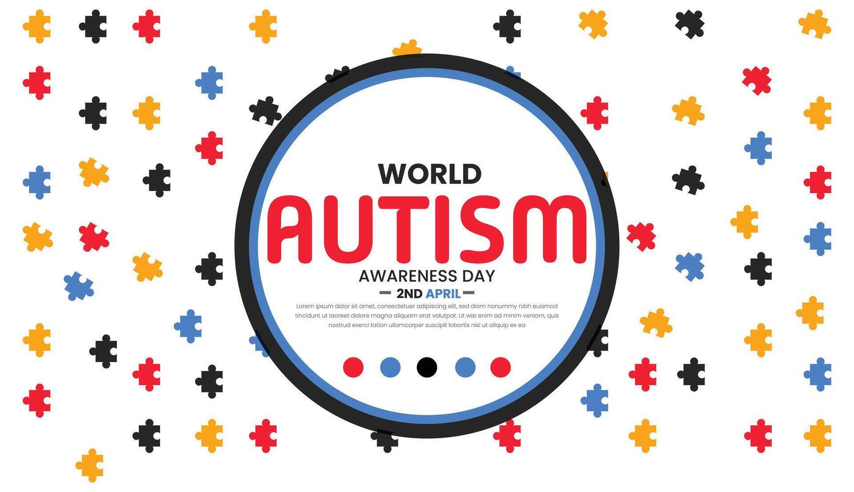 Shining Light on Autism, Awareness and Acceptance world autism day vector