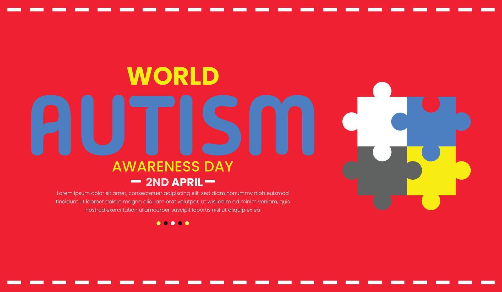 Shining Light on Autism, Awareness and Acceptance world autism day vector