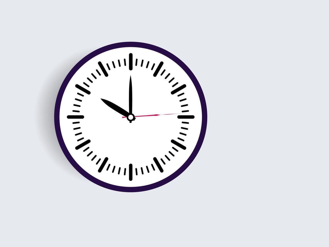 wall clock design vector