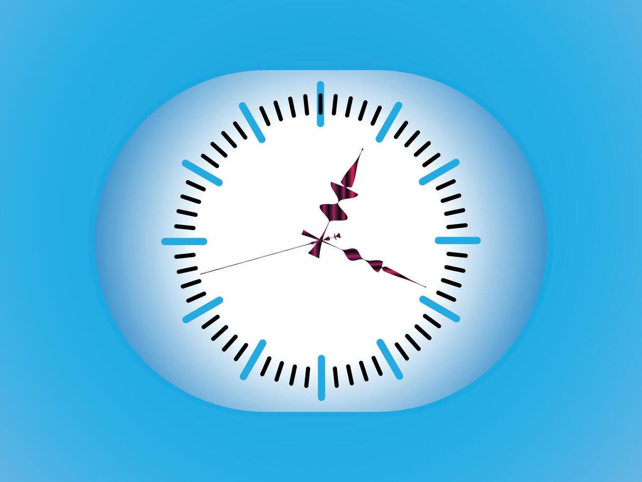 mesa reloj ilustración vector