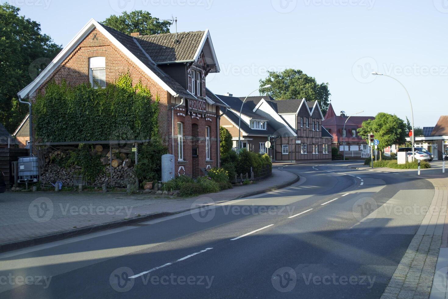 calle ver de pequeño pueblo tuina, Alemania. foto