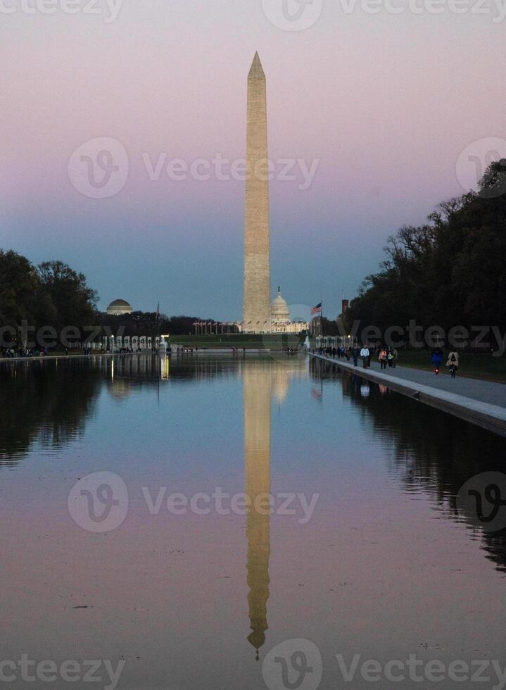 Washington Monumento reflexión foto