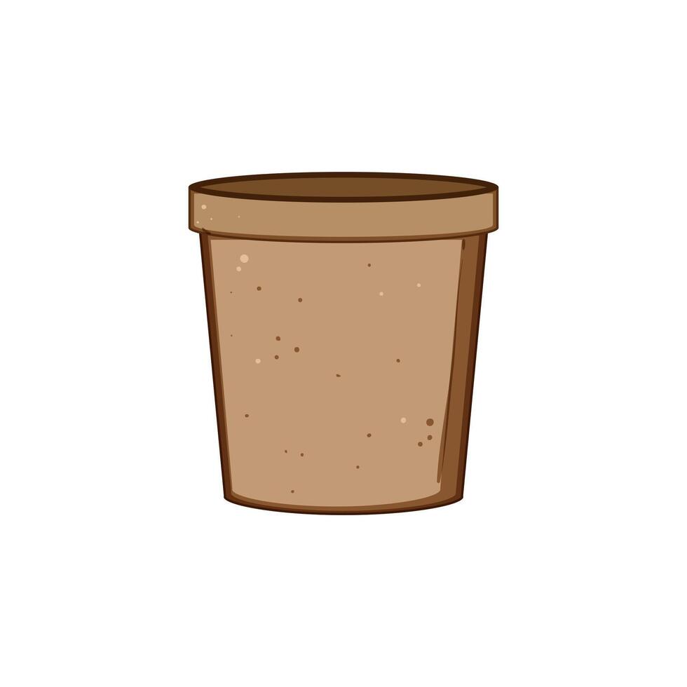 mockup food box to go cartoon vector illustration