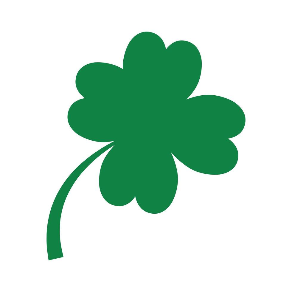 A clover on white background vector