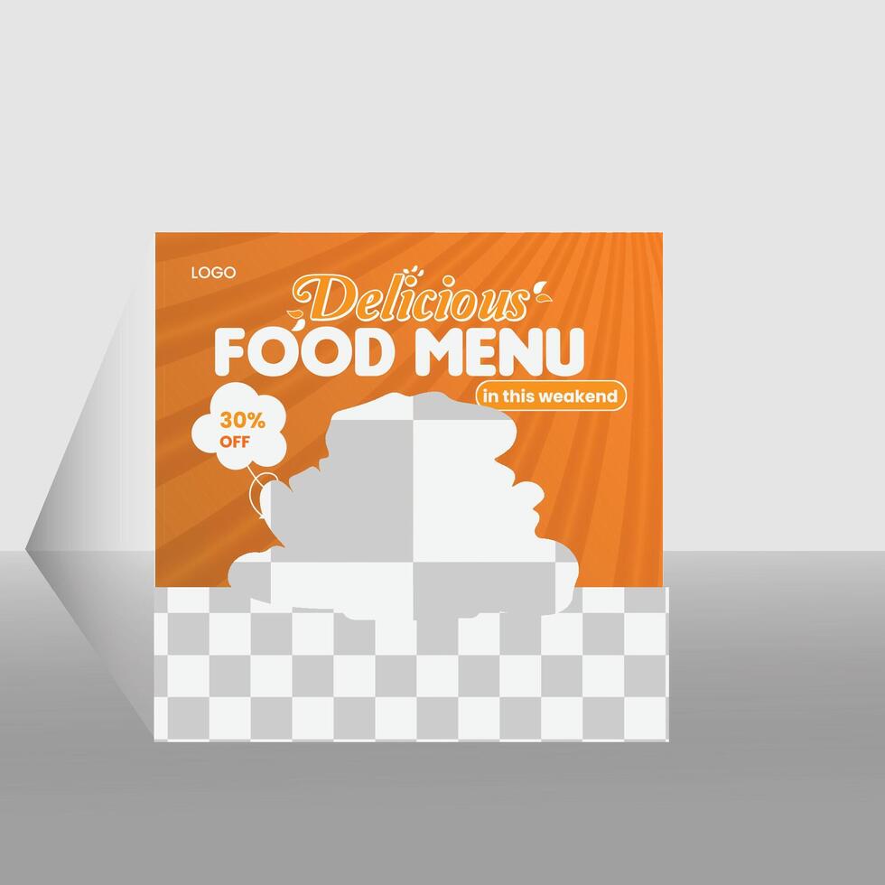 Social media post template for Digital Business Marketing vector