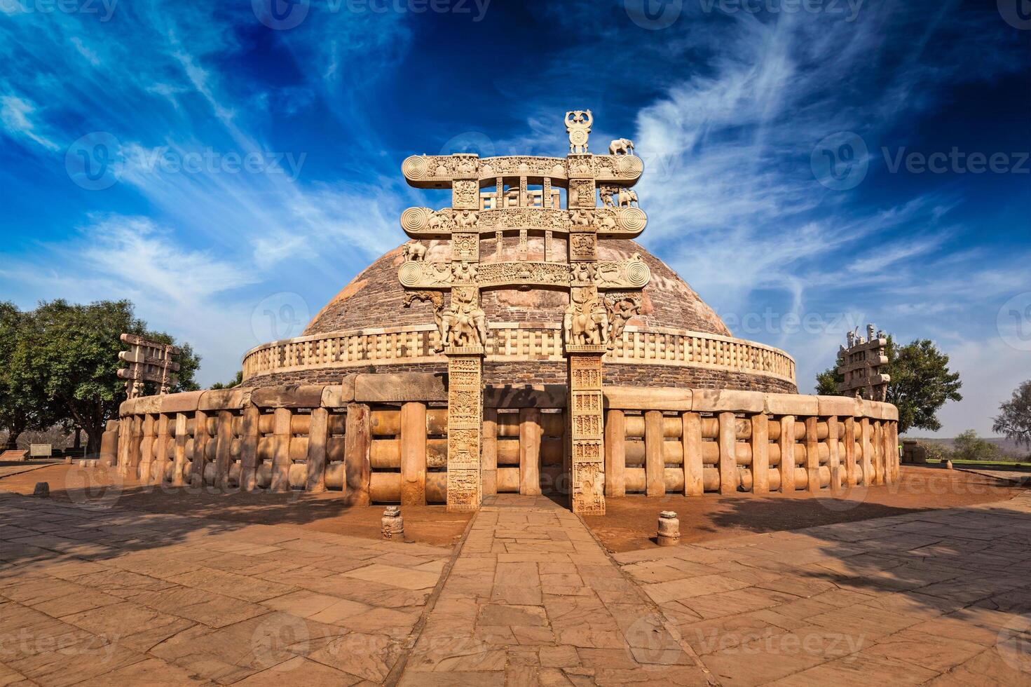 genial estupa sanchi, madhya pradesh, India foto