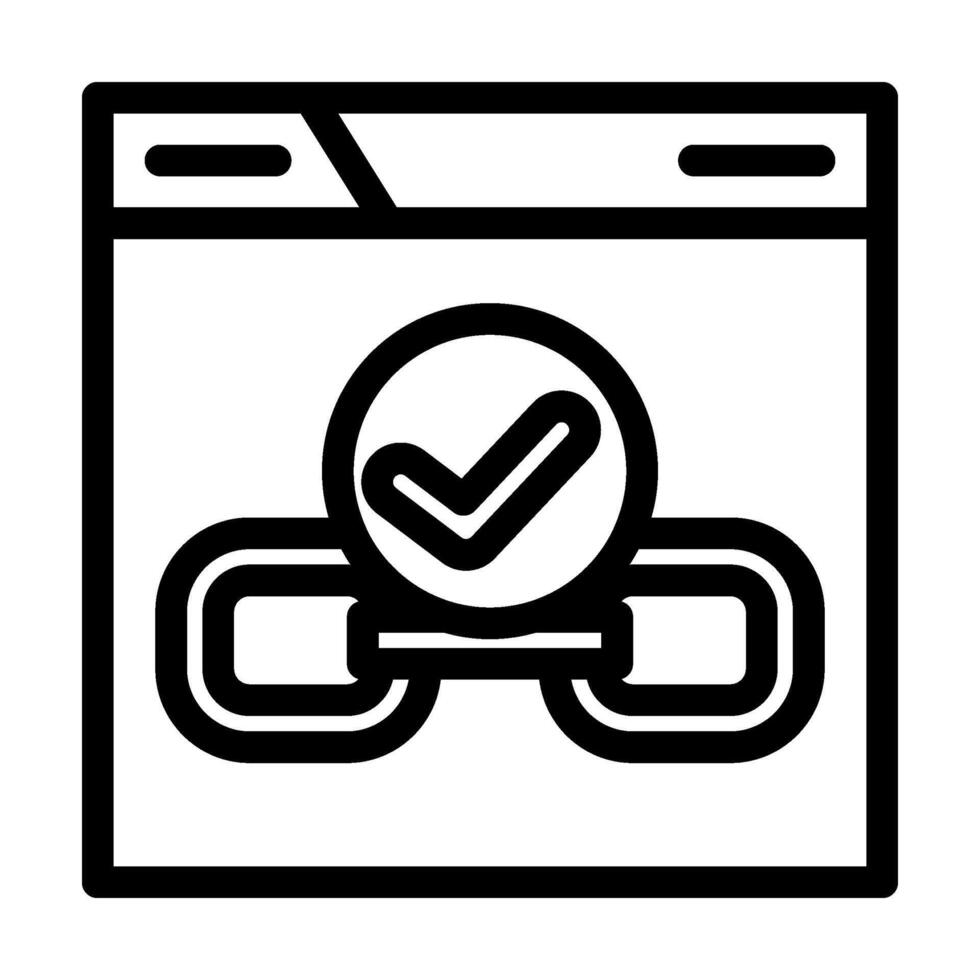 dofollow seo line icon vector illustration