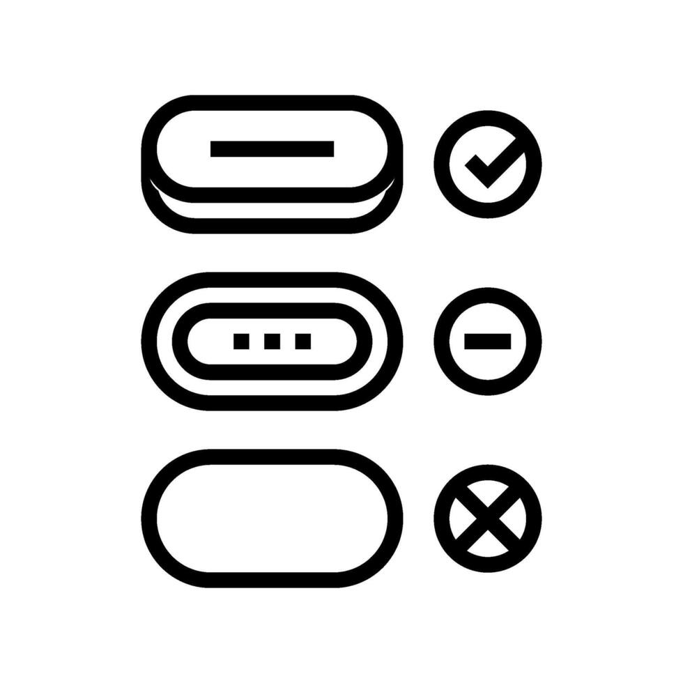 affordance ux ui design line icon vector illustration