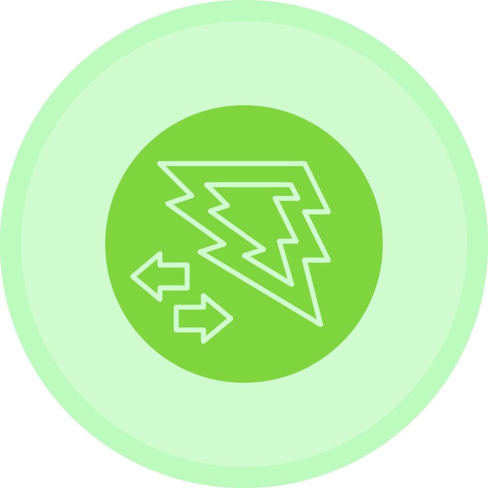 Bold Boost Multicolor Circle Icon vector