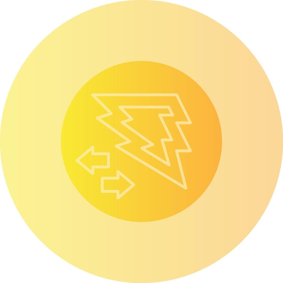 Bold Boost Gradient Circle Icon vector