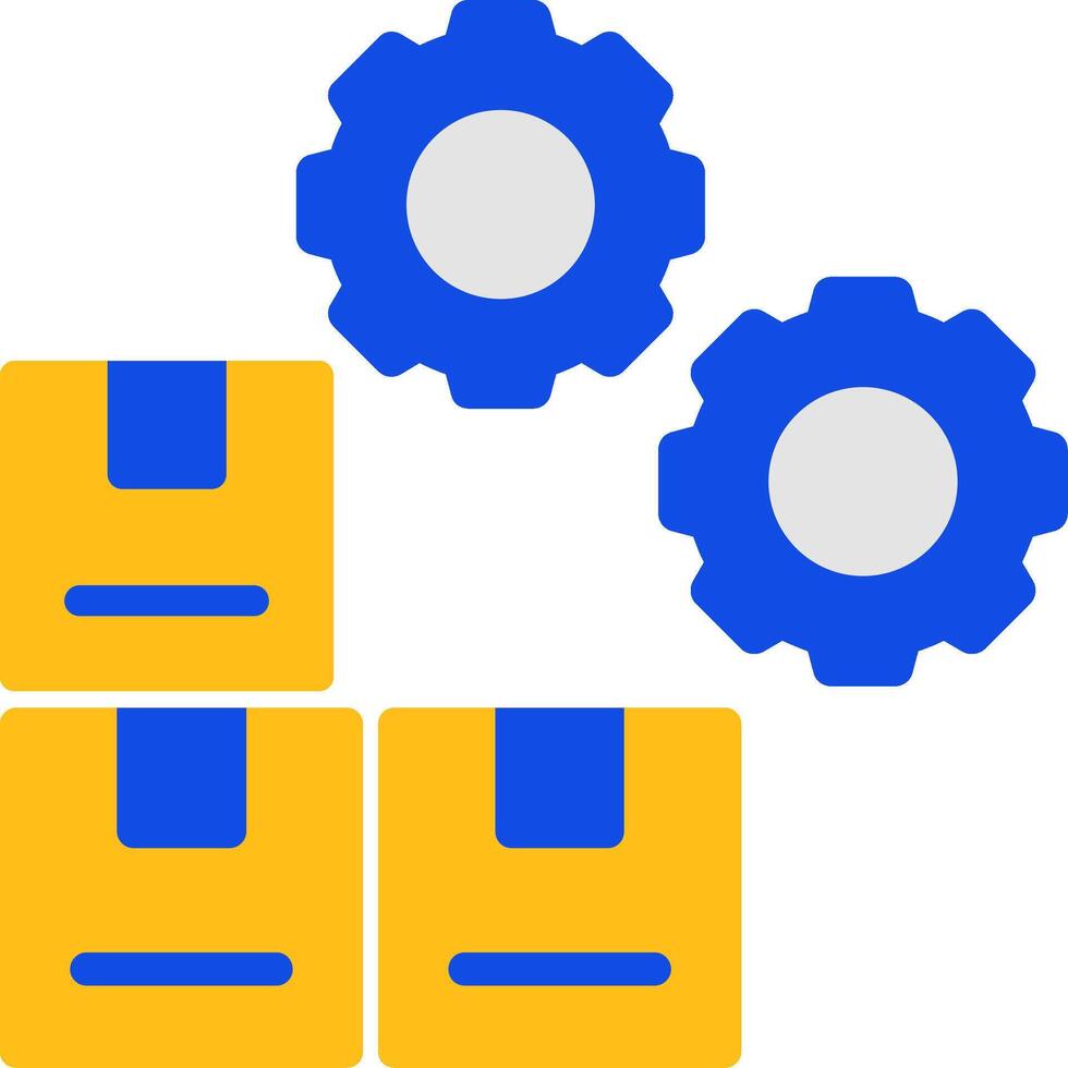 Inventory Management Flat Two color Icon vector