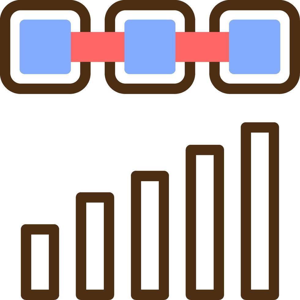 Chain Color Filled Icon vector