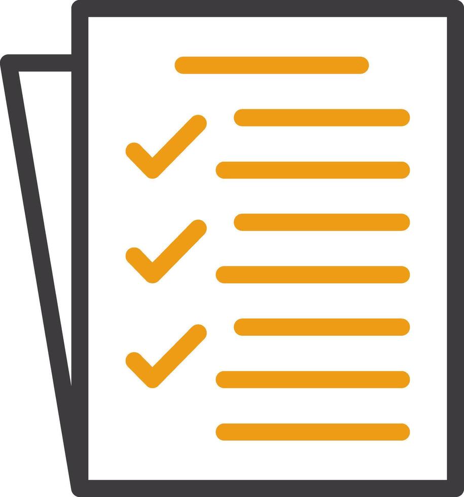 Task List Two Color Icon vector