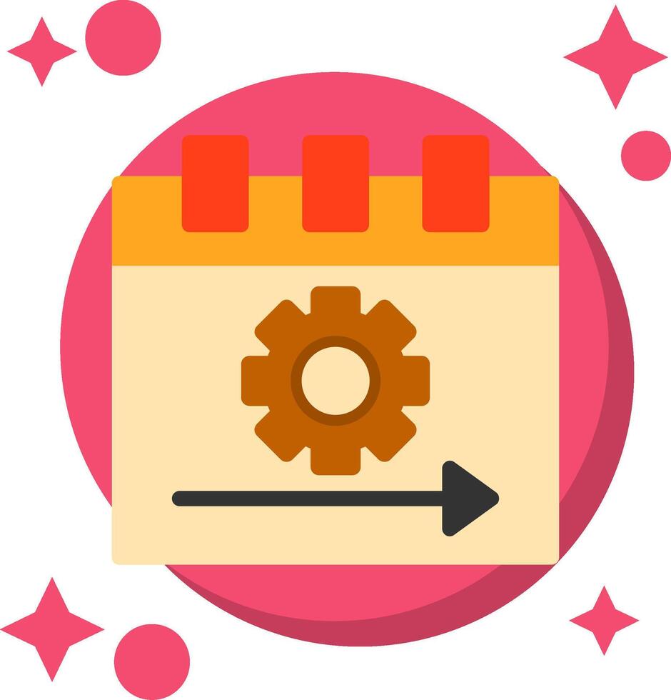 Sprint Tailed Color Icon vector