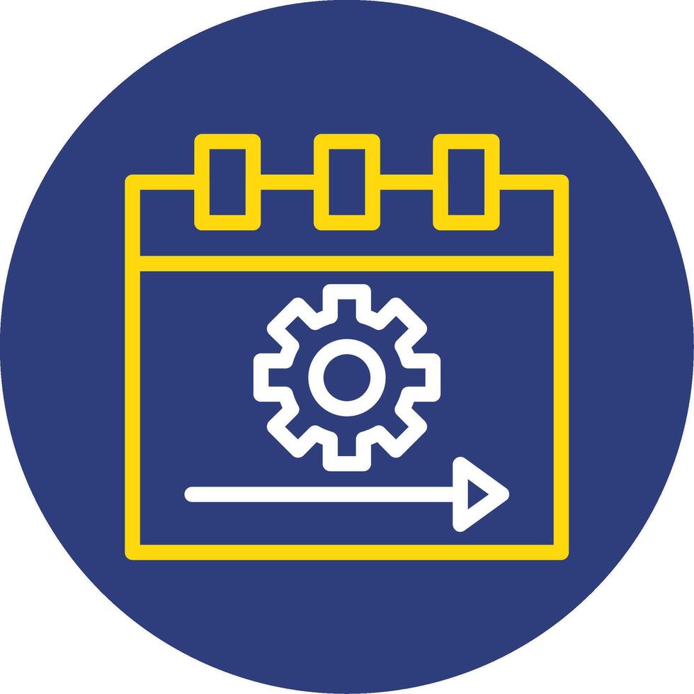 Sprint Dual Line Circle Icon vector