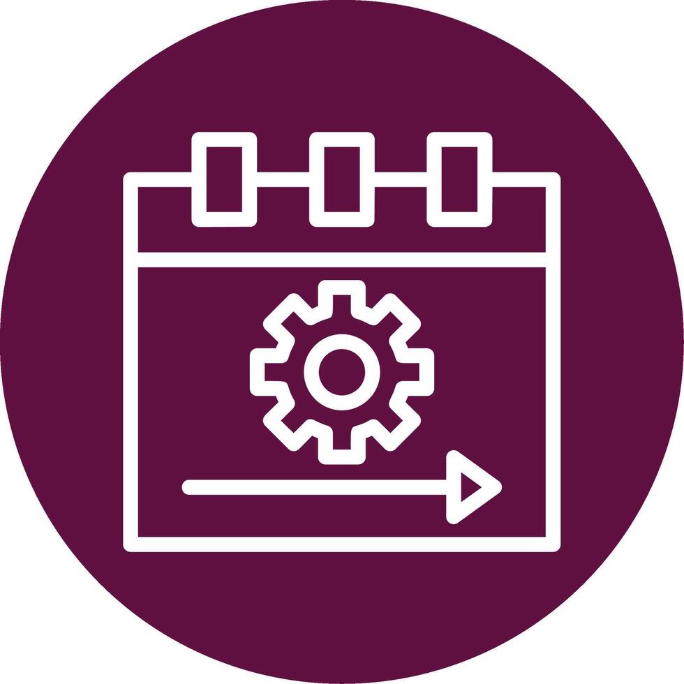 Sprint Outline Circle Icon vector