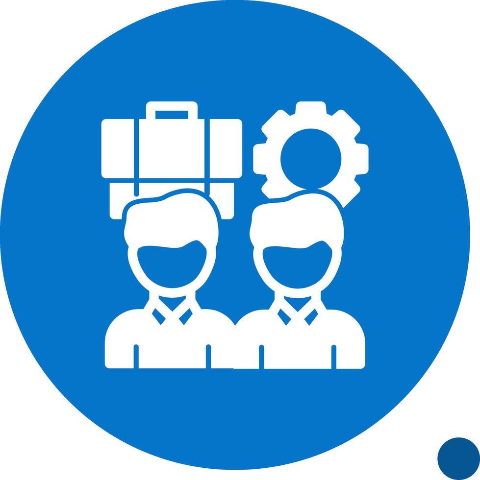Equal Opportunity Glyph Shadow Icon vector