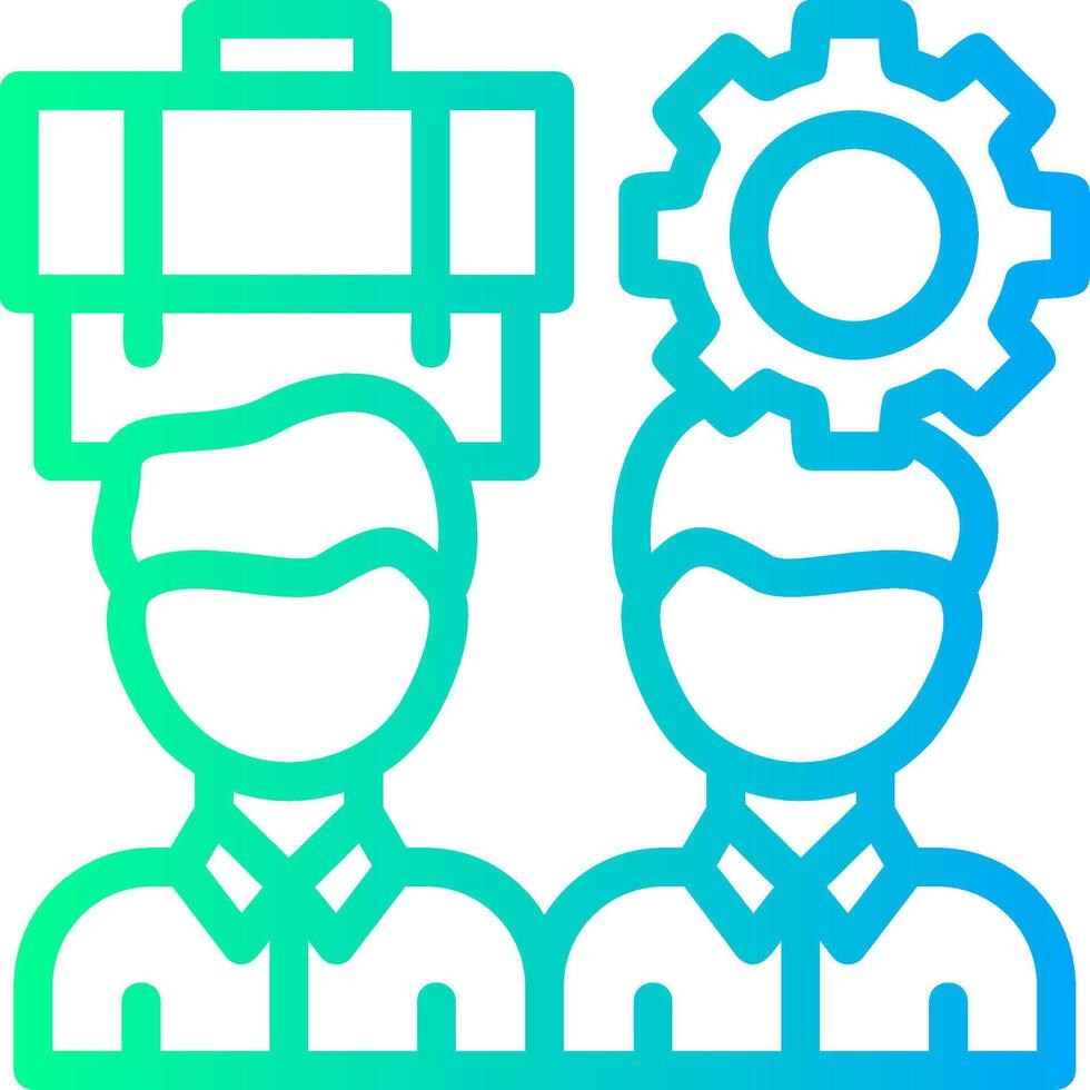 Equal Opportunity Linear Gradient Icon vector