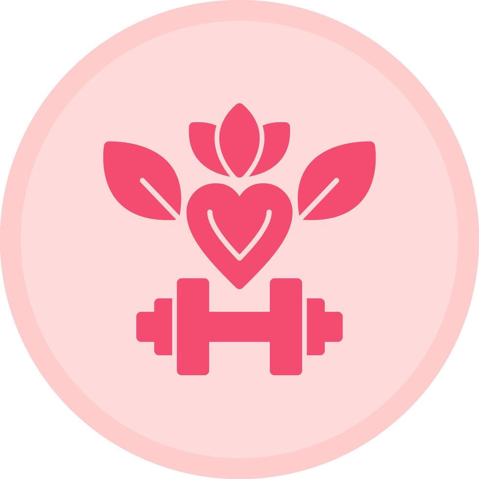 Health and Wellness Multicolor Circle Icon vector