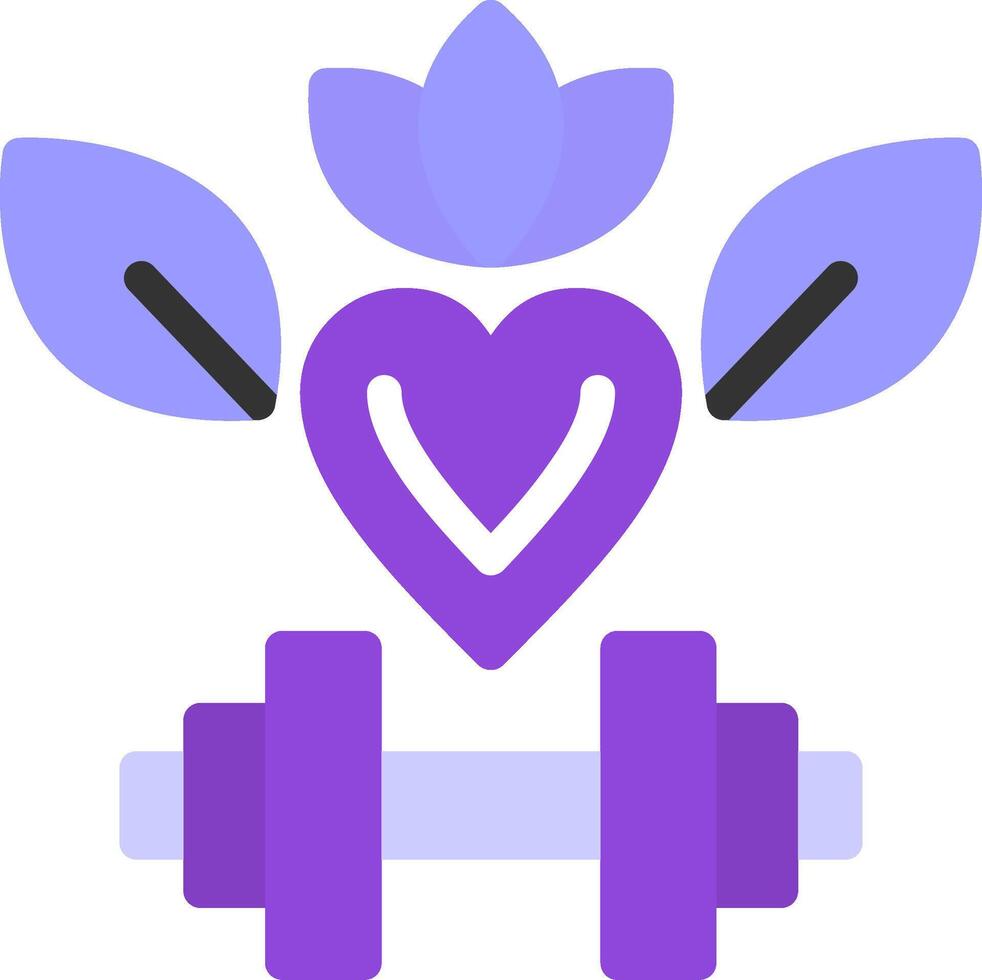 Health and Wellness Flat Icon vector