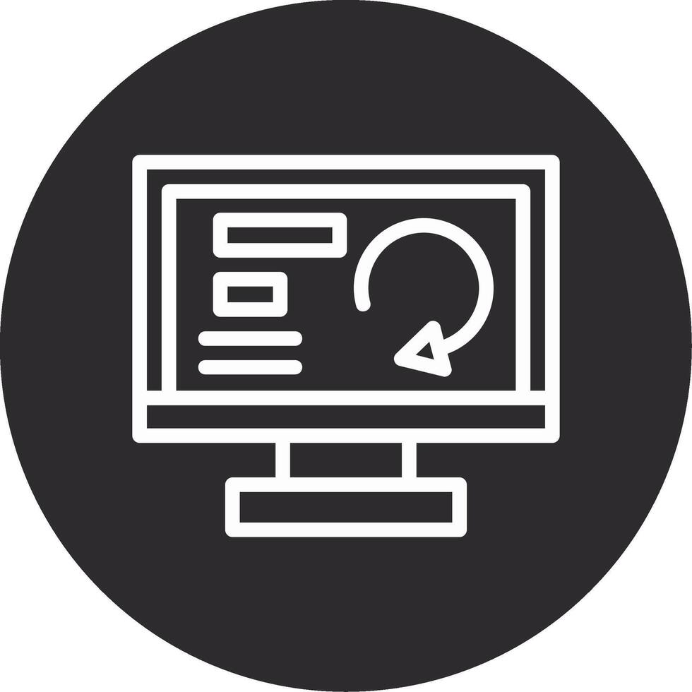 Redo Inverted Icon vector