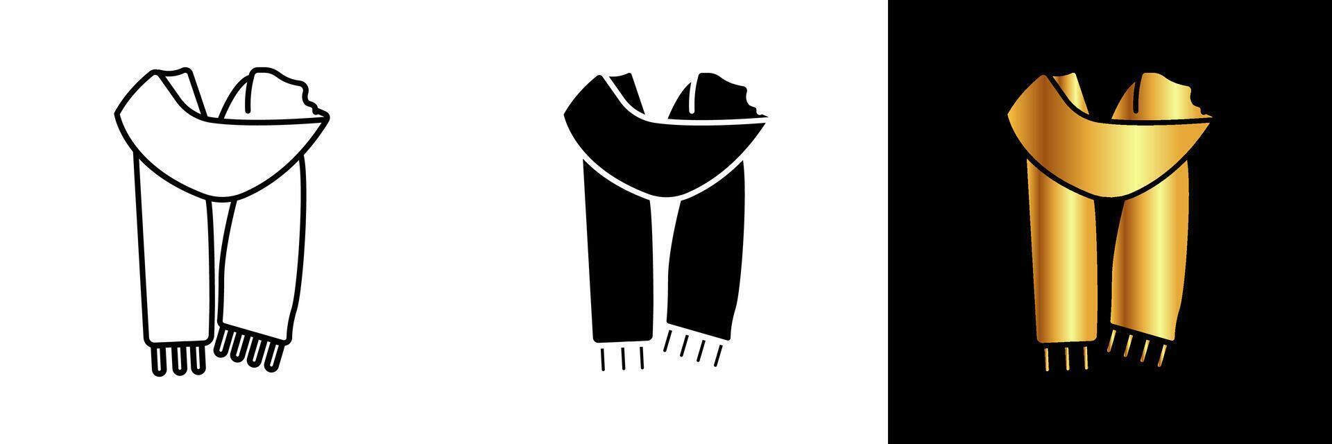 The Winter Scarf icon encapsulates coziness and style during the cold winter months. It represents comfort, warmth, and fashionable accessorizing, making it an essential piece of winter attire. vector