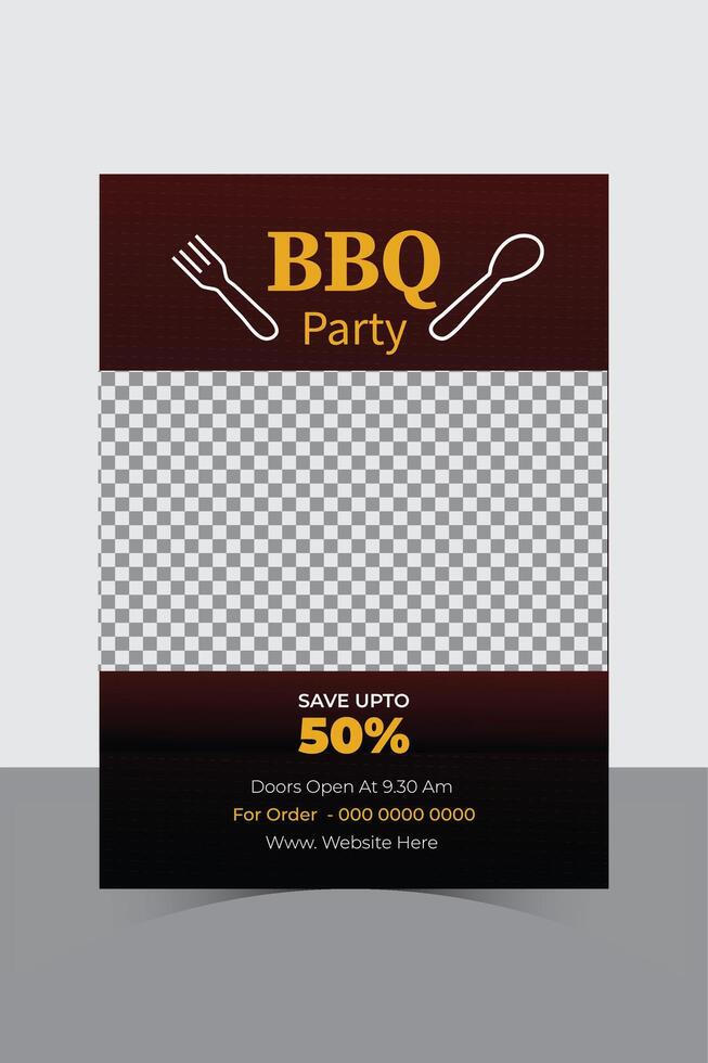 Restaurant menu design template vector