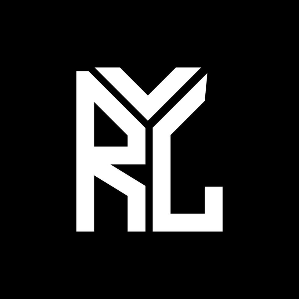 RL letter logo design on black background. RL creative initials letter logo concept. RL letter design. vector